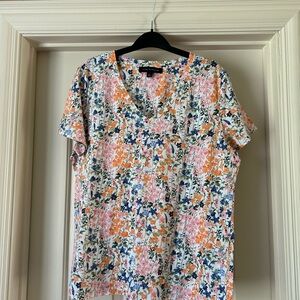 Floral Short Sleeve Top